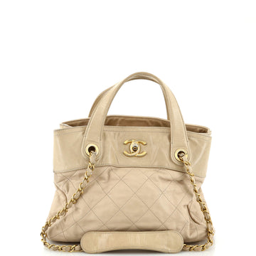 Chanel In The Mix Shopping Bag Quilted Calfskin Small