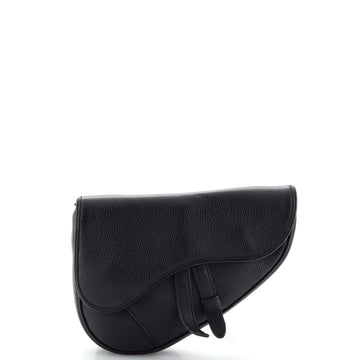 Christian Dior Saddle Crossbody Bag Leather Mini