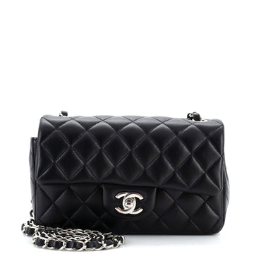 Chanel Classic Single Flap Bag Quilted Lambskin Mini