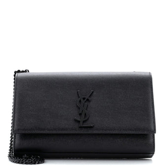 Saint Laurent Classic Monogram Crossbody Bag Grainy Leather Medium