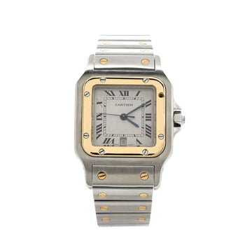 Cartier Santos de Cartier Galbee Quartz Watch Stainless Steel and Yellow Gold 29