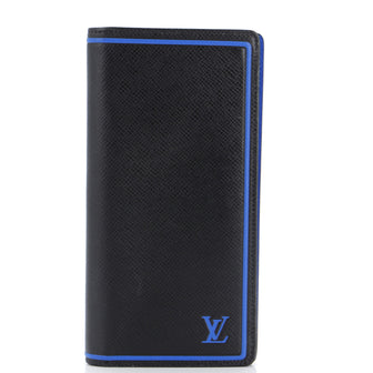 Louis Vuitton Brazza Wallet Two-Tone Taiga Leather
