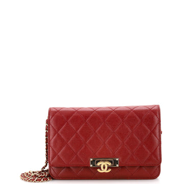Chanel Golden Class Wallet on Chain Quilted Caviar