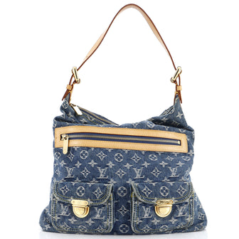 Louis Vuitton Baggy Handbag Denim GM
