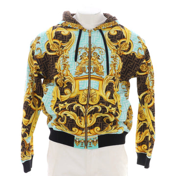 Fendi x Versace Fendace Zip Hoodie Printed Zucca Cotton