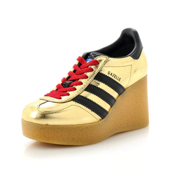 Gucci x Adidas Women's Gazelle Wedge Sneakers Leather with Rubber