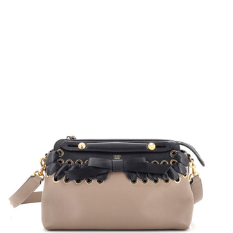 Fendi By The Way Satchel Whipstitch Leather Small