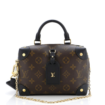 Louis Vuitton Petite Malle Souple Handbag Monogram Canvas
