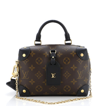 Louis Vuitton Petite Malle Souple Handbag Monogram Canvas