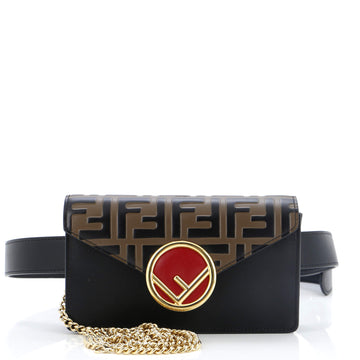 Fendi F is Fendi Convertible Belt Bag Leather with Zucca Embossed Detail
