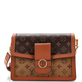 Louis Vuitton Dauphine Shoulder Bag Reverse Monogram Canvas MM
