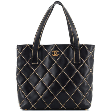 Chanel Surpique Tote Quilted Leather Small
