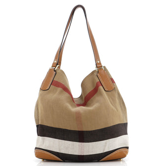 Burberry Maidstone Tote Mega Check Canvas Medium