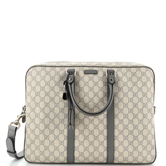 Gucci Convertible Briefcase GG Coated Canvas Large