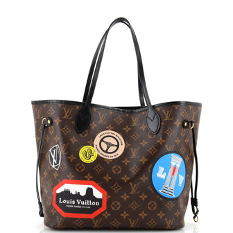 Louis Vuitton Neverfull NM Tote Limited Edition World Tour Monogram Canvas MM