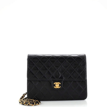 Chanel Vintage Clutch with Chain Quilted Leather Small