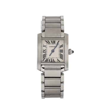 Cartier Tank Francaise Quartz Watch Stainless Steel 20
