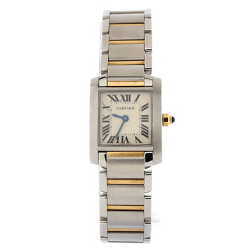 Cartier Tank Francaise Quartz Watch Stainless Steel and Yellow Gold 20