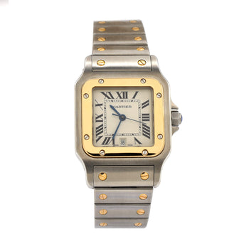 Cartier Santos de Cartier Galbee Quartz Watch Stainless Steel and Yellow Gold 29