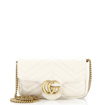 Gucci GG Marmont Flap Bag Matelasse Leather Super Mini
