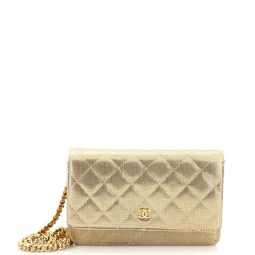 Chanel Wallet on Chain Pixel Effect Quilted Calfskin