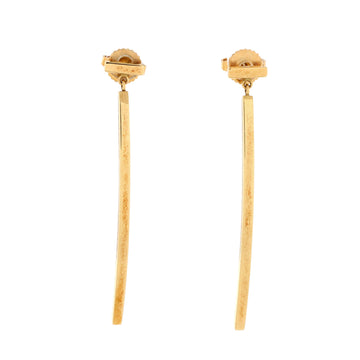 Tiffany & Co. T Wire Bar Earrings 18K Yellow Gold