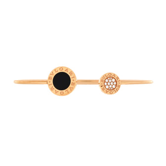 Bvlgari Bvlgari Bvlgari Cuff Bracelet 18K Rose Gold with Onyx and Diamonds
