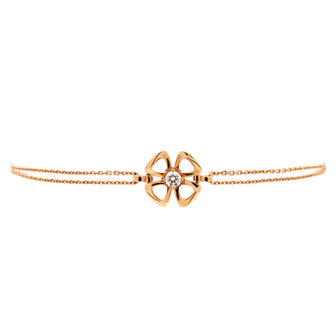 Bvlgari Fiorever Chain Bracelet 18K Rose Gold with Diamond