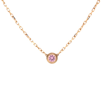 Cartier Cartier D'Amour 1 Pink Sapphire Necklace 18K Rose Gold
