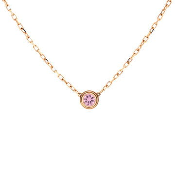 Cartier Cartier D'Amour 1 Pink Sapphire Necklace 18K Rose Gold