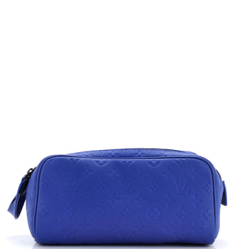 Louis Vuitton Dopp Kit Toiletry Pouch Taurillon Monogram Leather