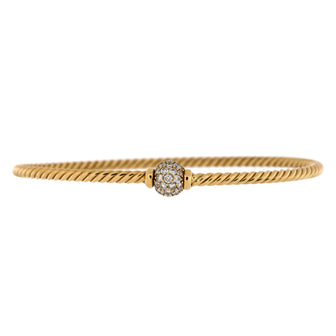 David Yurman Petite Solari Center Station Bracelet 18K Yellow Gold with Diamonds