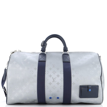 Louis Vuitton Keepall Bandouliere Bag Limited Edition Monogram Satellite Canvas 50