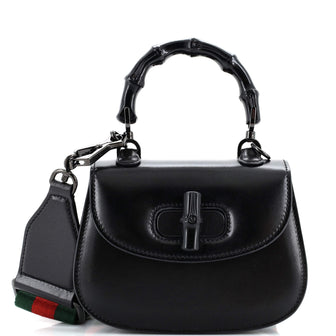 Gucci Bamboo 1947 Top Handle Bag Leather Mini