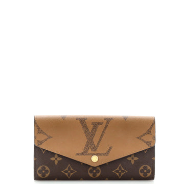 Louis Vuitton Sarah Wallet NM Reverse Monogram Giant and Monogram Canvas