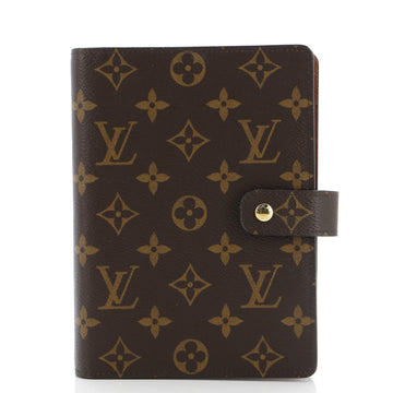 Louis Vuitton Ring Agenda Cover Monogram Canvas MM