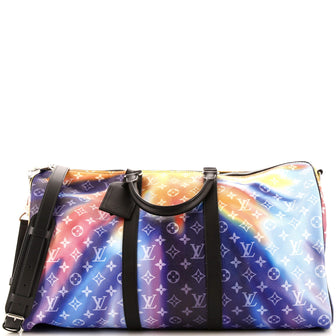 Louis Vuitton Keepall Bandouliere Bag Limited Edition Monogram Sunset Canvas 50