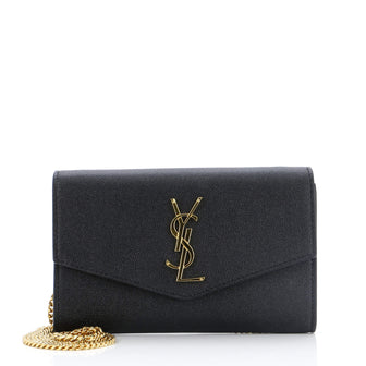 Saint Laurent Uptown Chain Wallet Leather