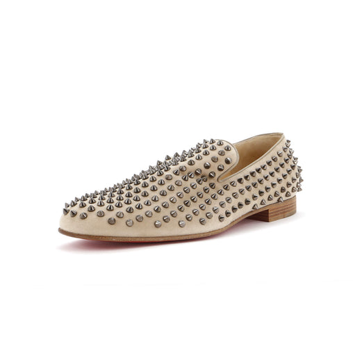 ルブタン　Dandelion spikes 41.5 Christian Louboutin Navy Blue Leather Dandelion Spike Slip On