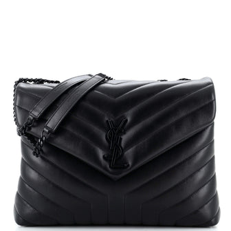 Saint Laurent Loulou Shoulder Bag Matelasse Chevron Leather Medium