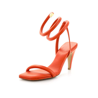 Bottega Veneta Women's Spiral Heeled Sandals Leather
