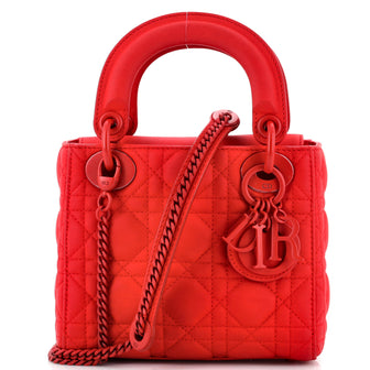 Christian Dior Ultra Matte Lady Dior Chain Bag Cannage Quilt Calfskin Mini