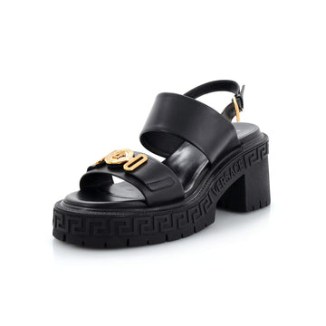 Versace Women's Medusa Biggie Slingback Platform Sandals Leather