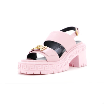 Versace Women's Medusa Biggie Slingback Platform Sandals Leather