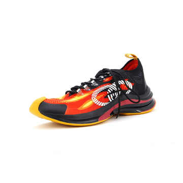 Gucci Men's Run Sneakers Embroidered Technical Fabric