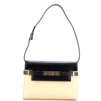 Saint Laurent Manhattan Shoulder Bag Leather Small