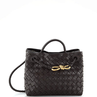 Bottega Veneta Andiamo Top Handle Bag Intrecciato Nappa Small