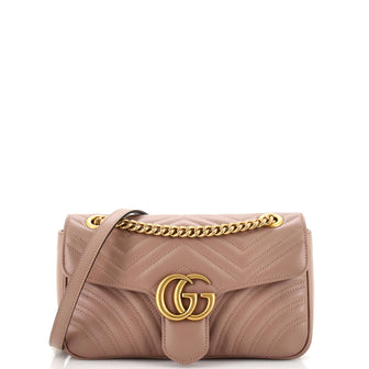 Gucci GG Marmont Flap Bag Matelasse Leather Small