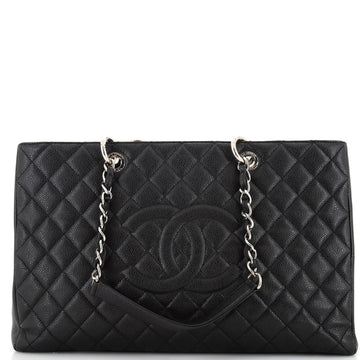 Chanel Grand Shopping Tote Quilted Caviar XL