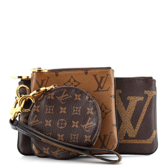 Louis Vuitton Trio Pouch Set Reverse Monogram Giant